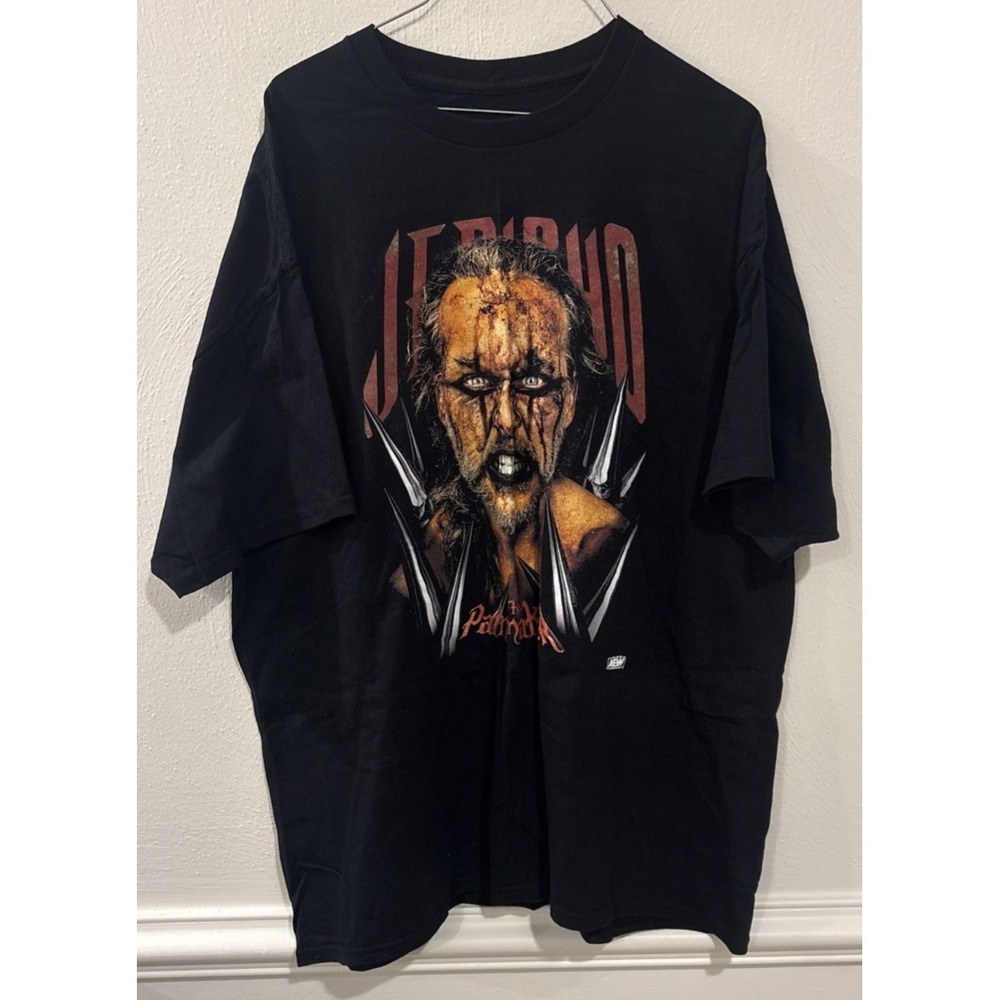 Chris Jericho Painmaker AEW T Shirt Mens 2XL Black Wrestling Tee